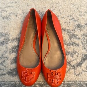 Tory Burch Burnt Orange Flats- Size 6